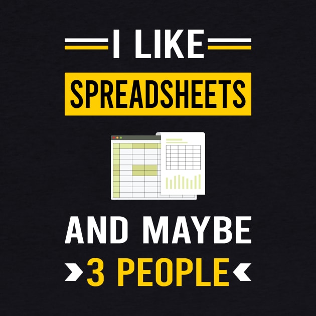 3 People Spreadsheet Spreadsheets by Good Day